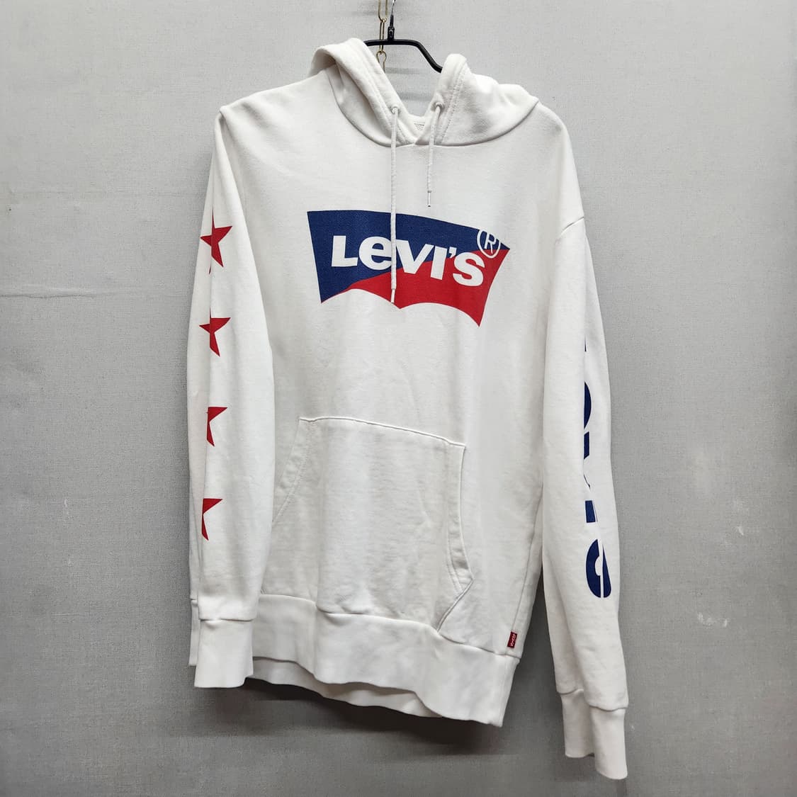 리바이스 빅로고 센터 사이드 프린팅 후드티 M 상품이미지1