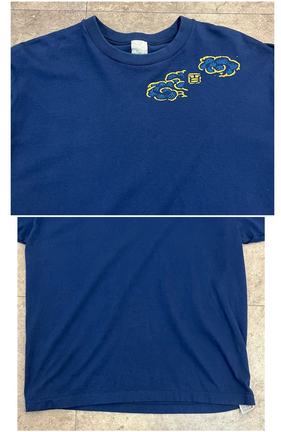 "Eagle And Snow" 호쿠사이 반팔티 블루 L #csz4083 상품이미지5