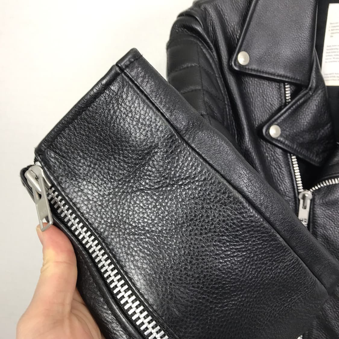 누드본즈 라이더 가죽 자켓 남성M (95) 상품이미지5