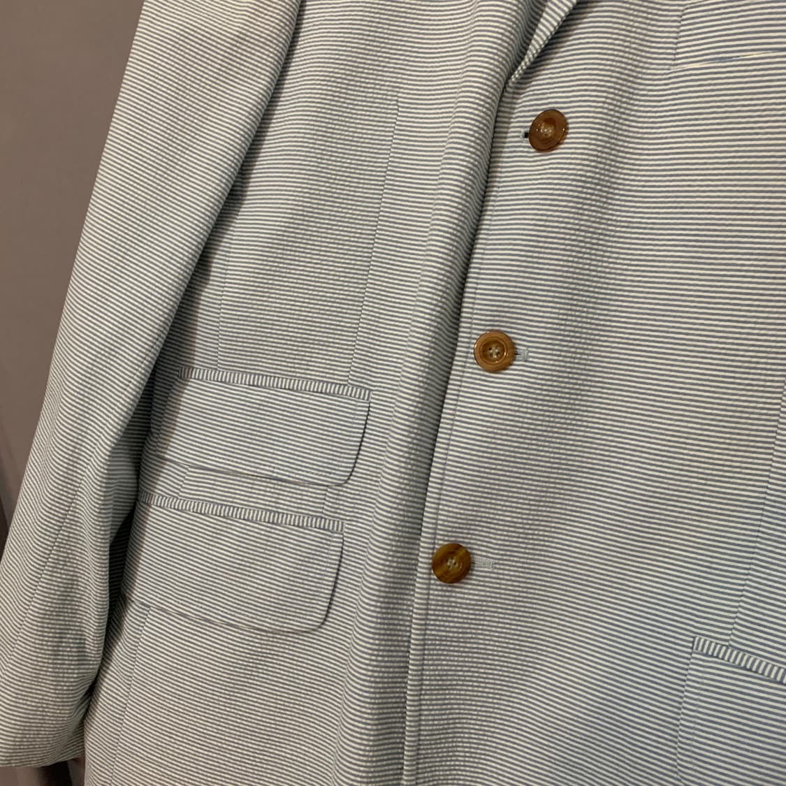 40R 타미힐피거 스트라이프 시어서커 블레이저 자켓 상품이미지5