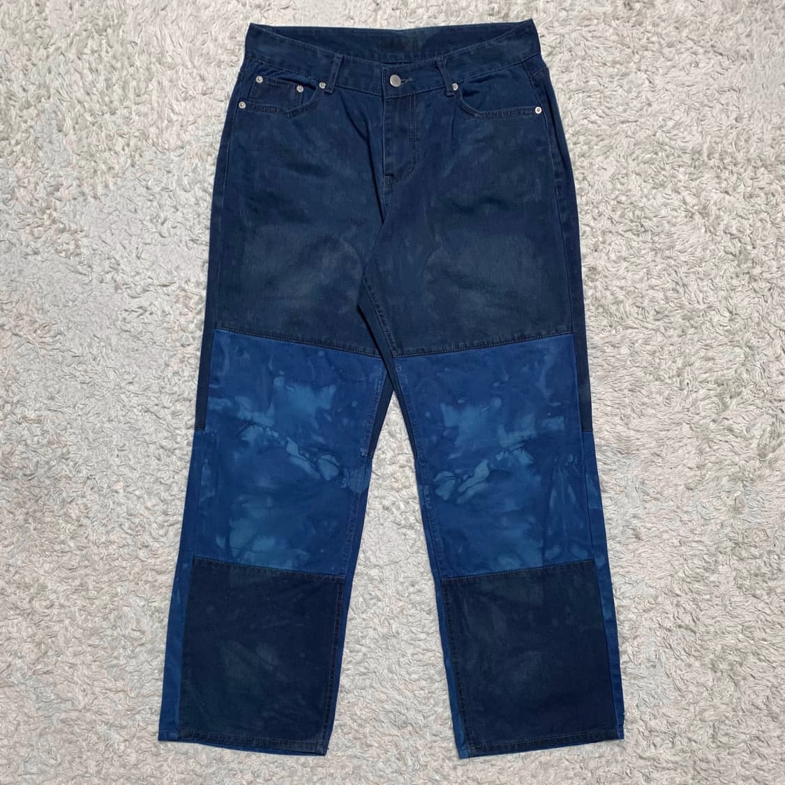 [33] VTG 와이드핏 패치워크 가먼트다잉 데님팬츠 상품이미지3