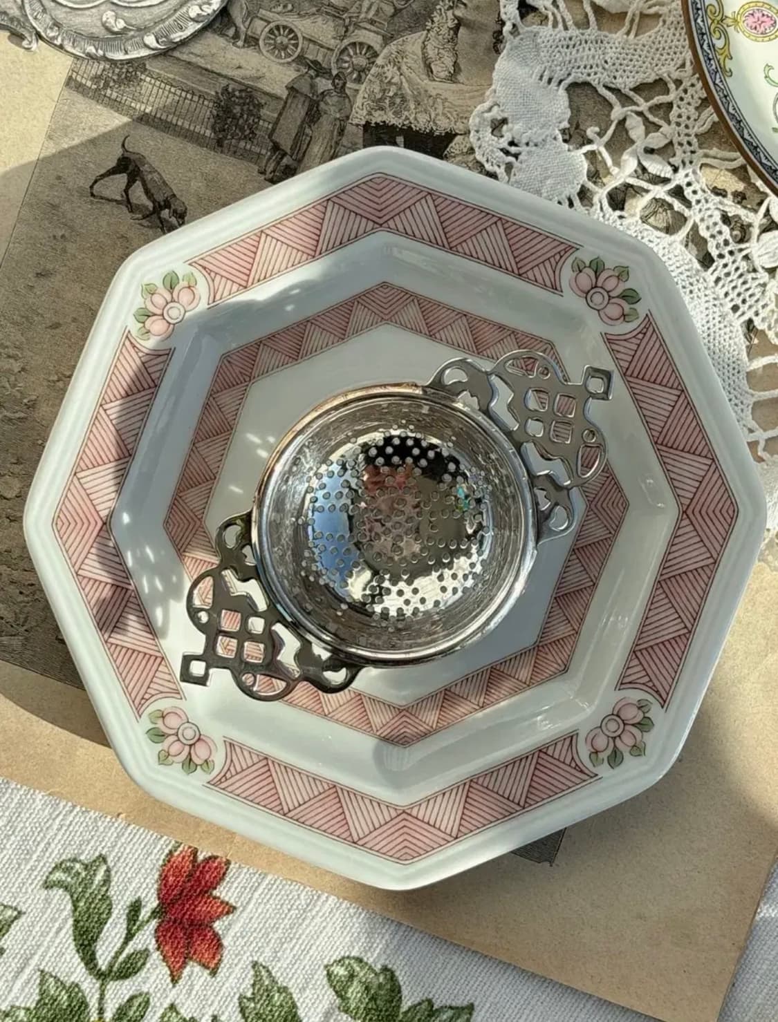 영국 앤틱 실버플레이트 티스트레이너 상품이미지3