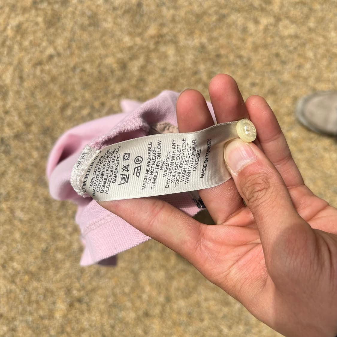 버버리(Burberry) 핑크 PK 카라티 상품이미지6