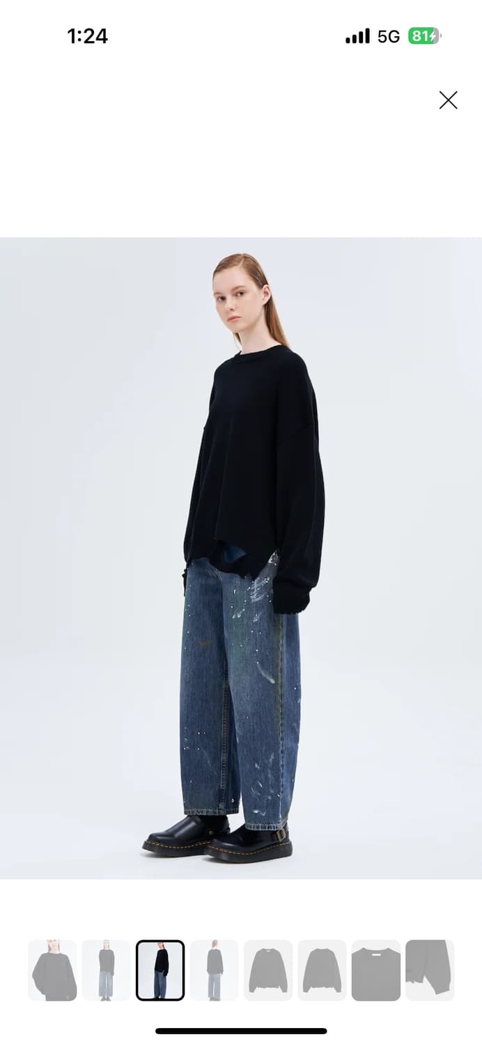 헬무트랭 디스트레스 코튼 니트 상품이미지5