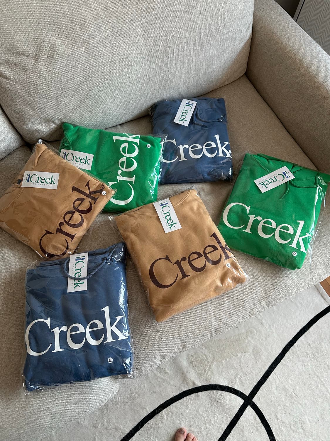 [M] Creek 크릭 뉴욕 한정판 후드티 옐로우 오렌지 정품 새상품 상품이미지6