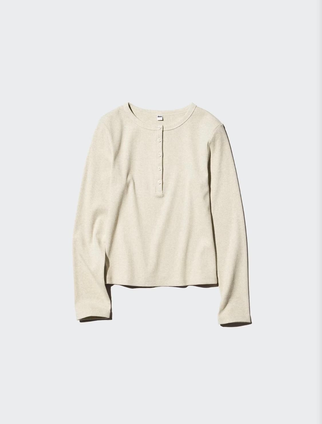 유니클로 립헨리넥T 화이트 상품이미지1