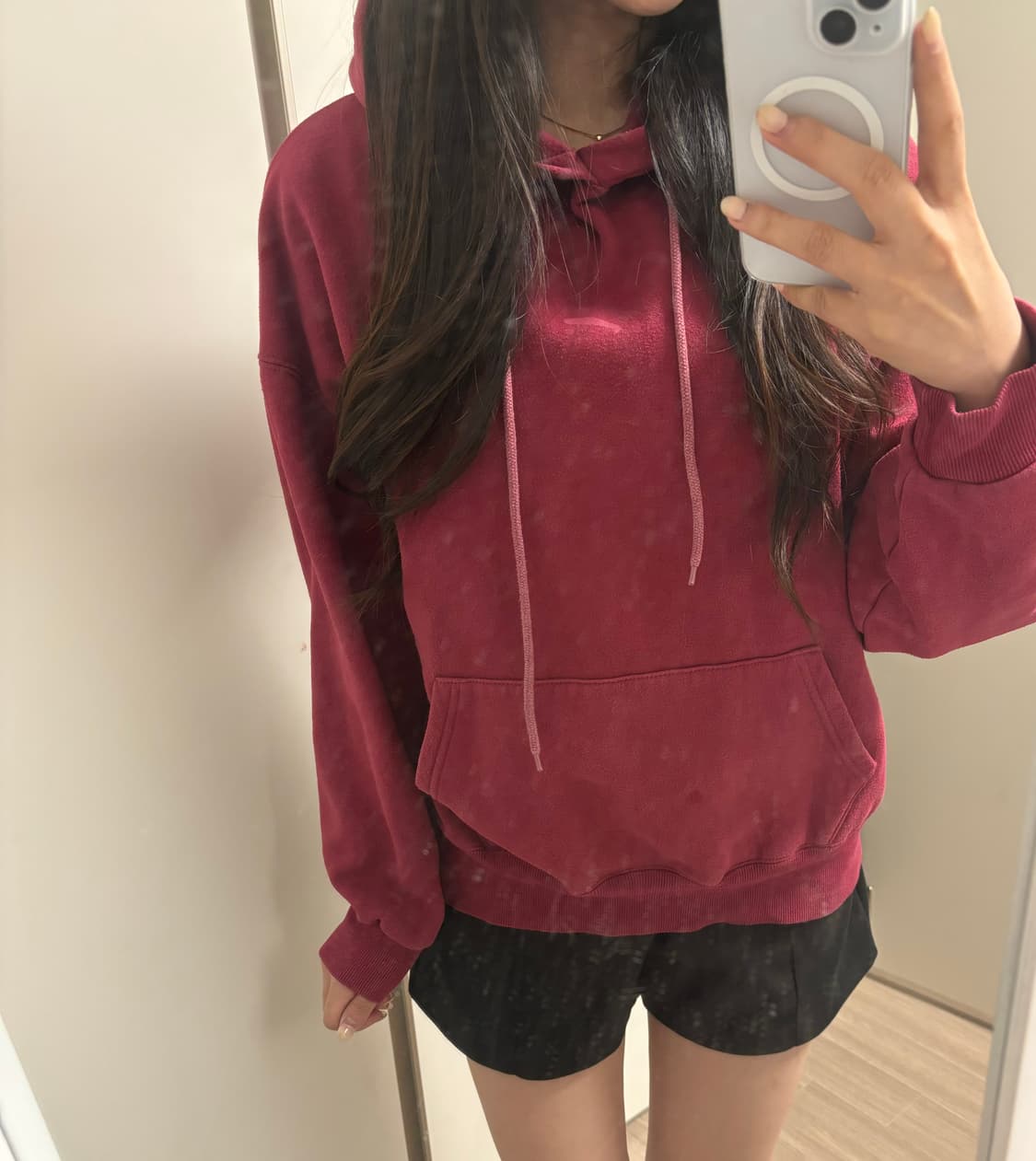 엔더블유알 와인 후드티 상품이미지3