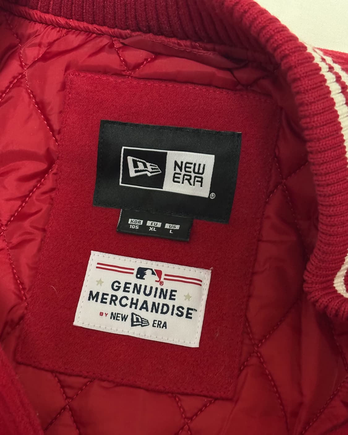 (급처)뉴에라 MLB 보스턴 레드삭스 패치드 바시티 재킷 레드 상품이미지3