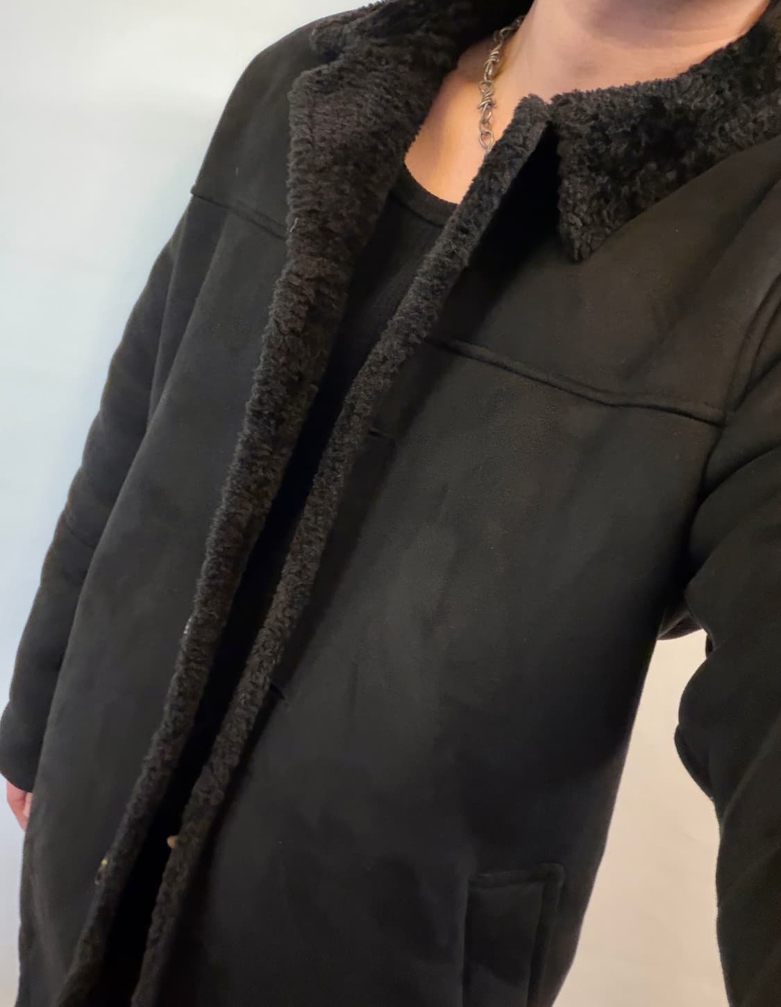 무스탕 하프 코트 상품이미지2