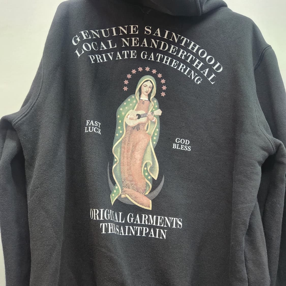 세인트페인 성모마리아 프린팅 후드집업 S(L) 상품이미지5