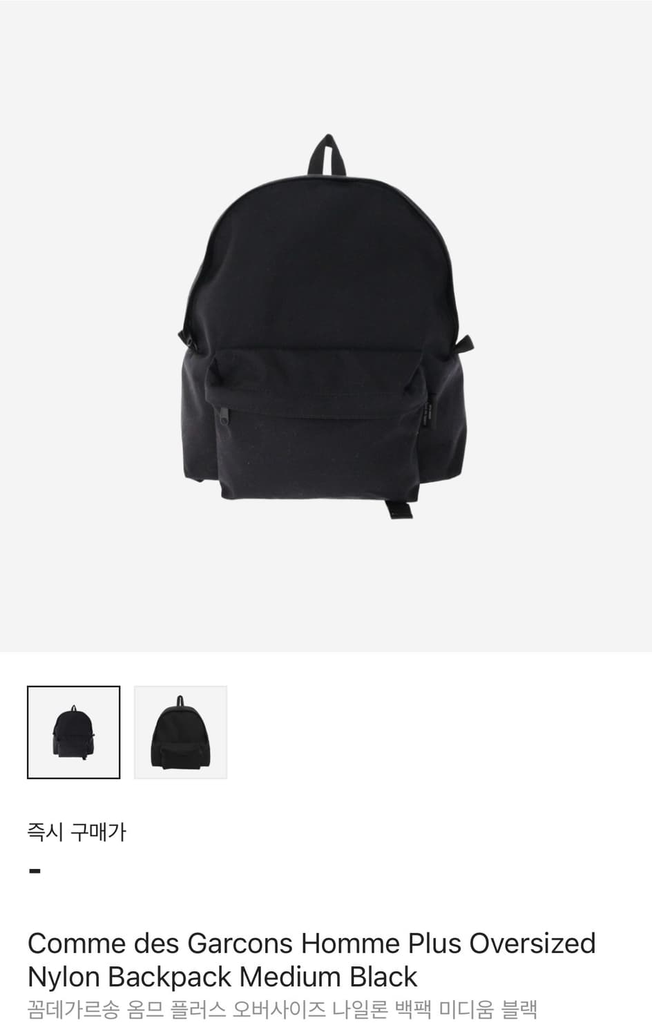[M] 꼼데가르송 옴므 플러스 백팩 상품이미지1