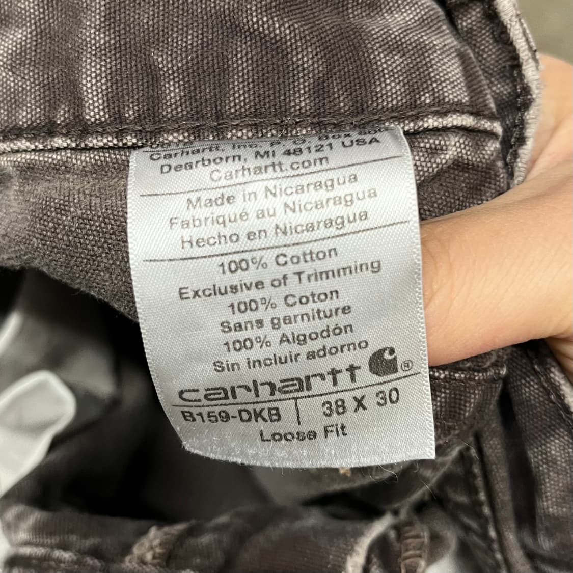 Carhartt 브라운 카펜터 팬츠 (37“) 상품이미지6