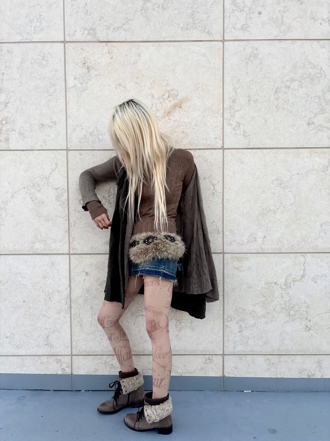 “Vintage” Grunge Mood Neckbuckle Long sh 상품이미지2