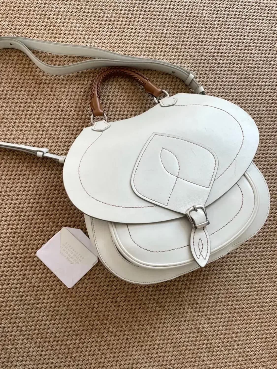 [M] 메종 마르지엘라 백 슬라이드 그레이지 레더 가죽 크로스백 새들백 상품이미지5