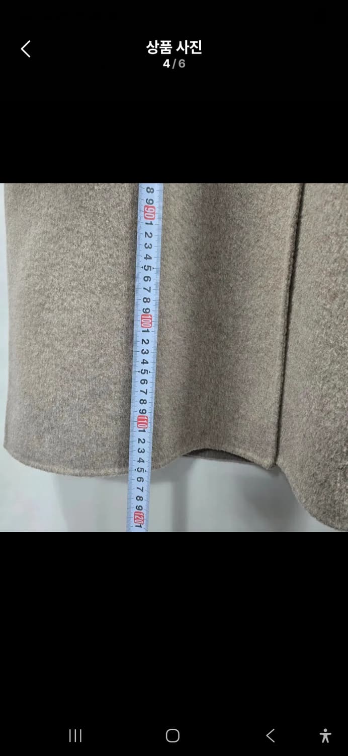 [0758]모니크 monique 핸드메이드  브이넥 울 코트 free 상품이미지4