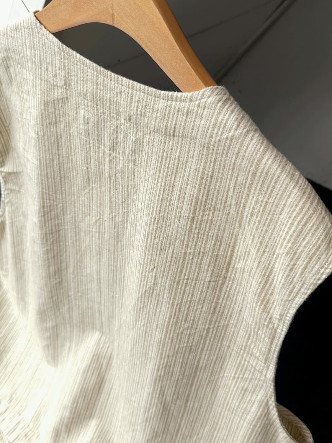 Linen cotton patterned design vest 상품이미지7