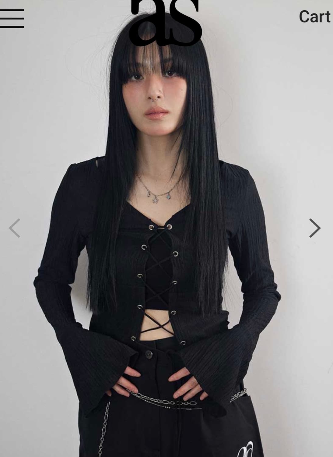 애즈온 ode corset blouse 상품이미지1