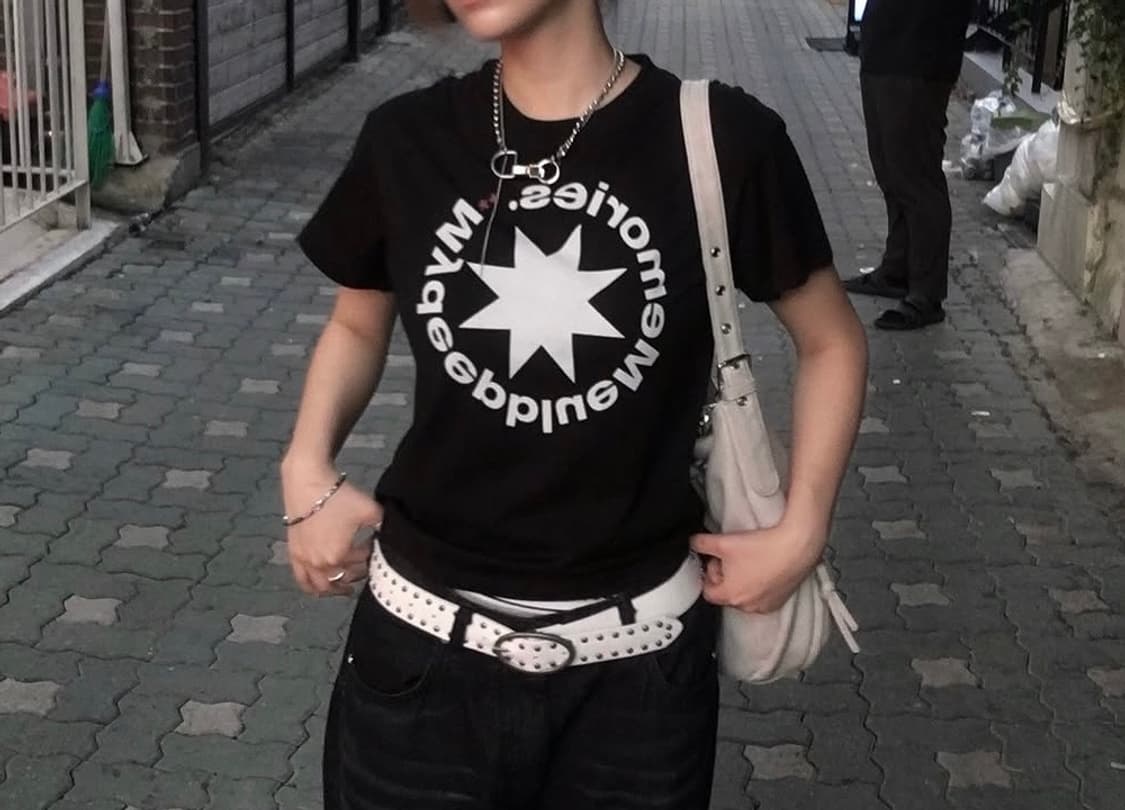 (W)MM CROP ROUND LOGO TEE 2사이즈 상품이미지4