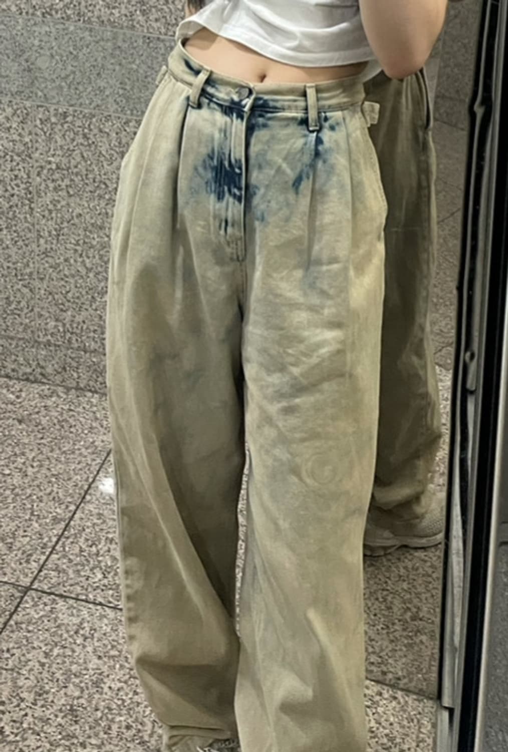 타이다이 데님팬츠 상품이미지1