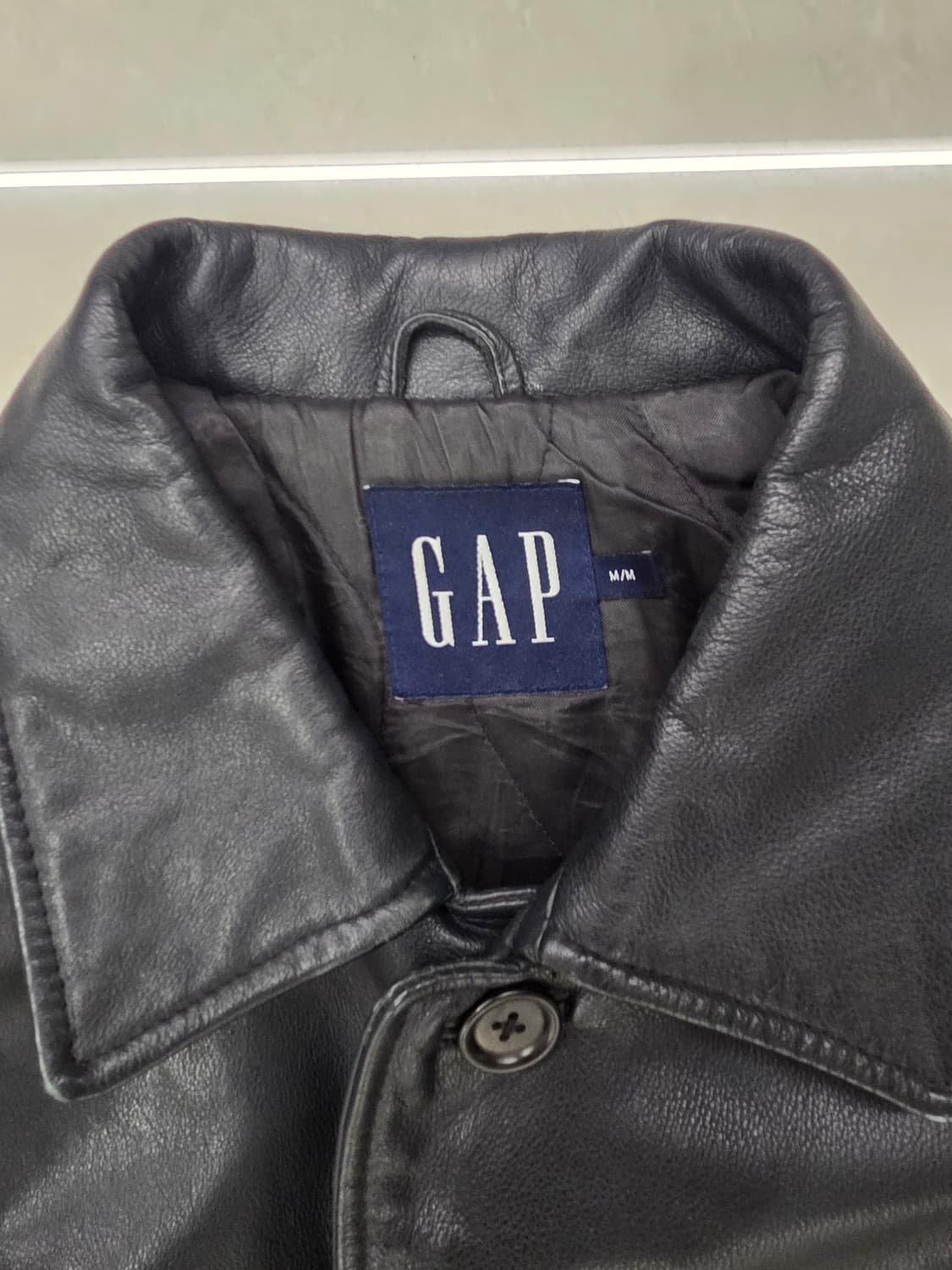 올드 갭 레더 카코트 M 상품이미지3