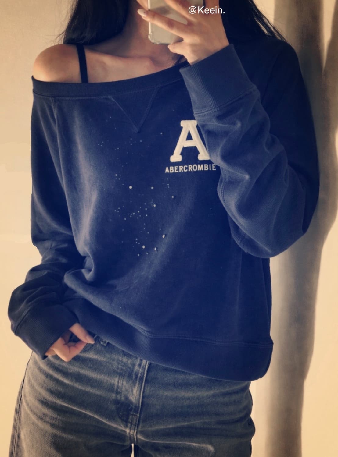 Abercrombie navy sweat shirt 상품이미지4