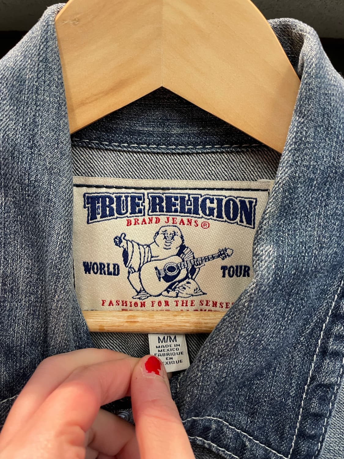 TR 트루릴리전 화이트 스티치 데님 자켓 상품이미지8