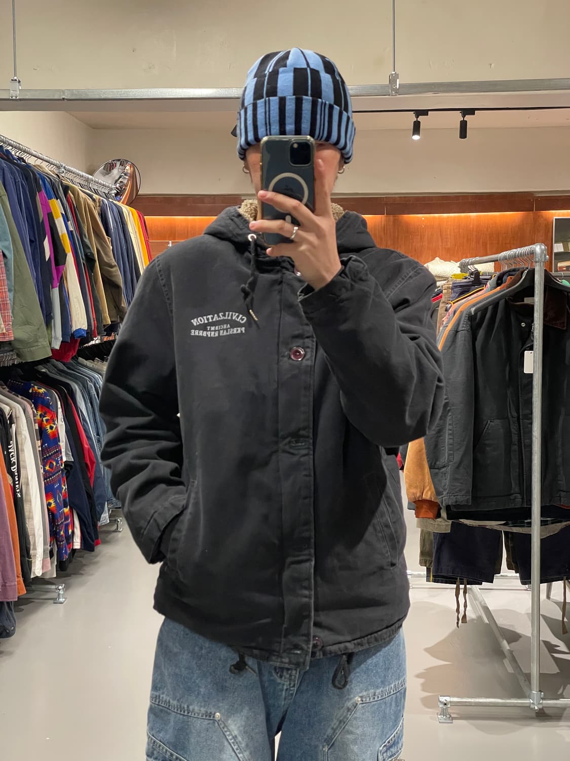 빈티지 쉐르파 워크 자켓 상품이미지1