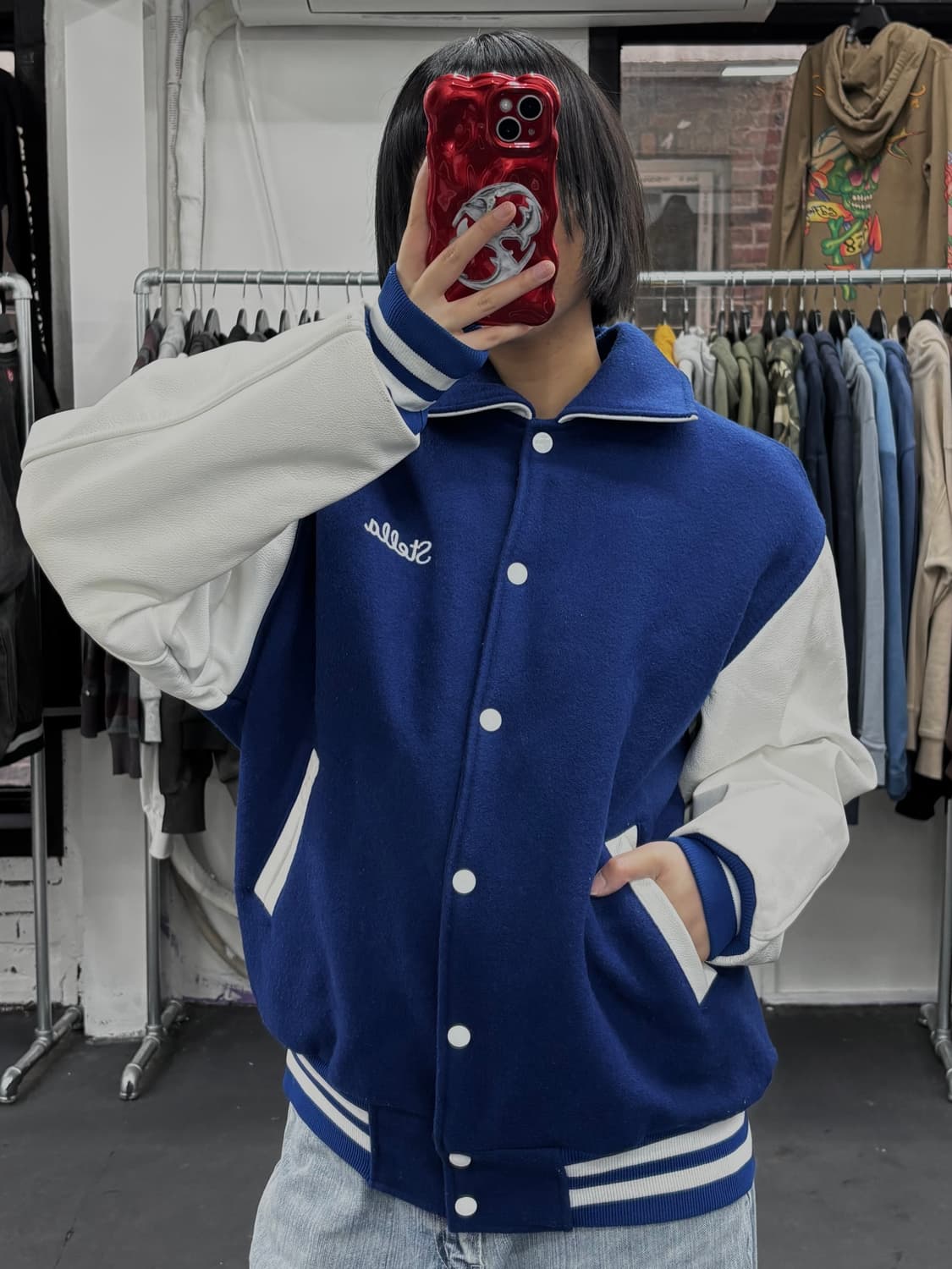 Mary’s Clothing 레더암 바시티 자켓 상품이미지4