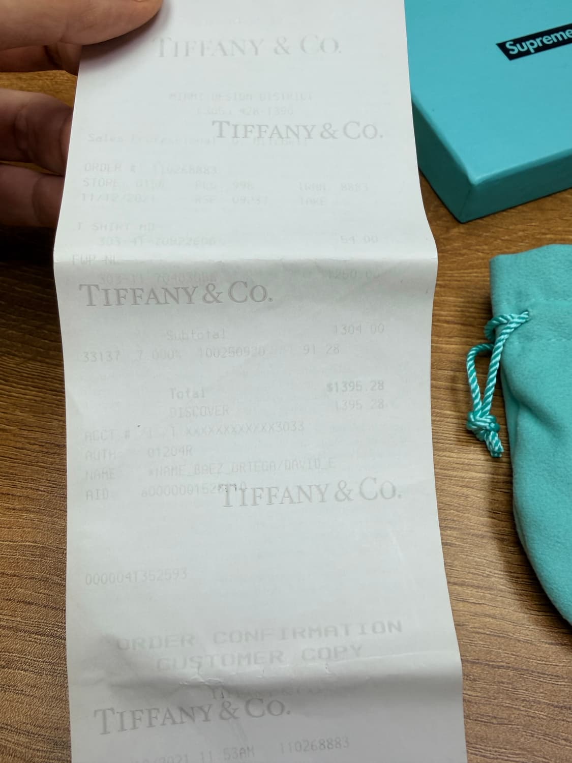 슈프림 21FW 티파니 Oval Tag Pearl Necklace 상품이미지8