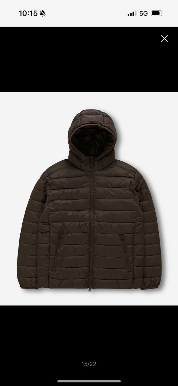 스파오 씬라이트 후드 자켓 경량 패딩 상품이미지1