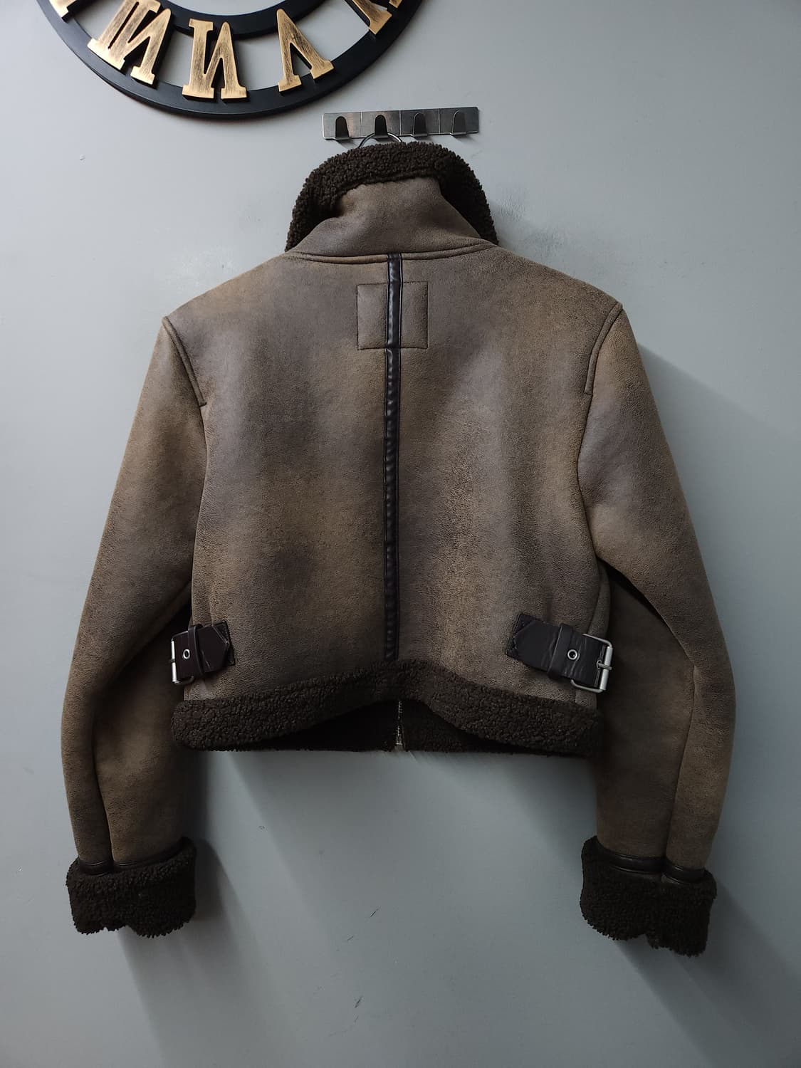 자라 여성 크롭 무스탕 양털 자켓 상품이미지6