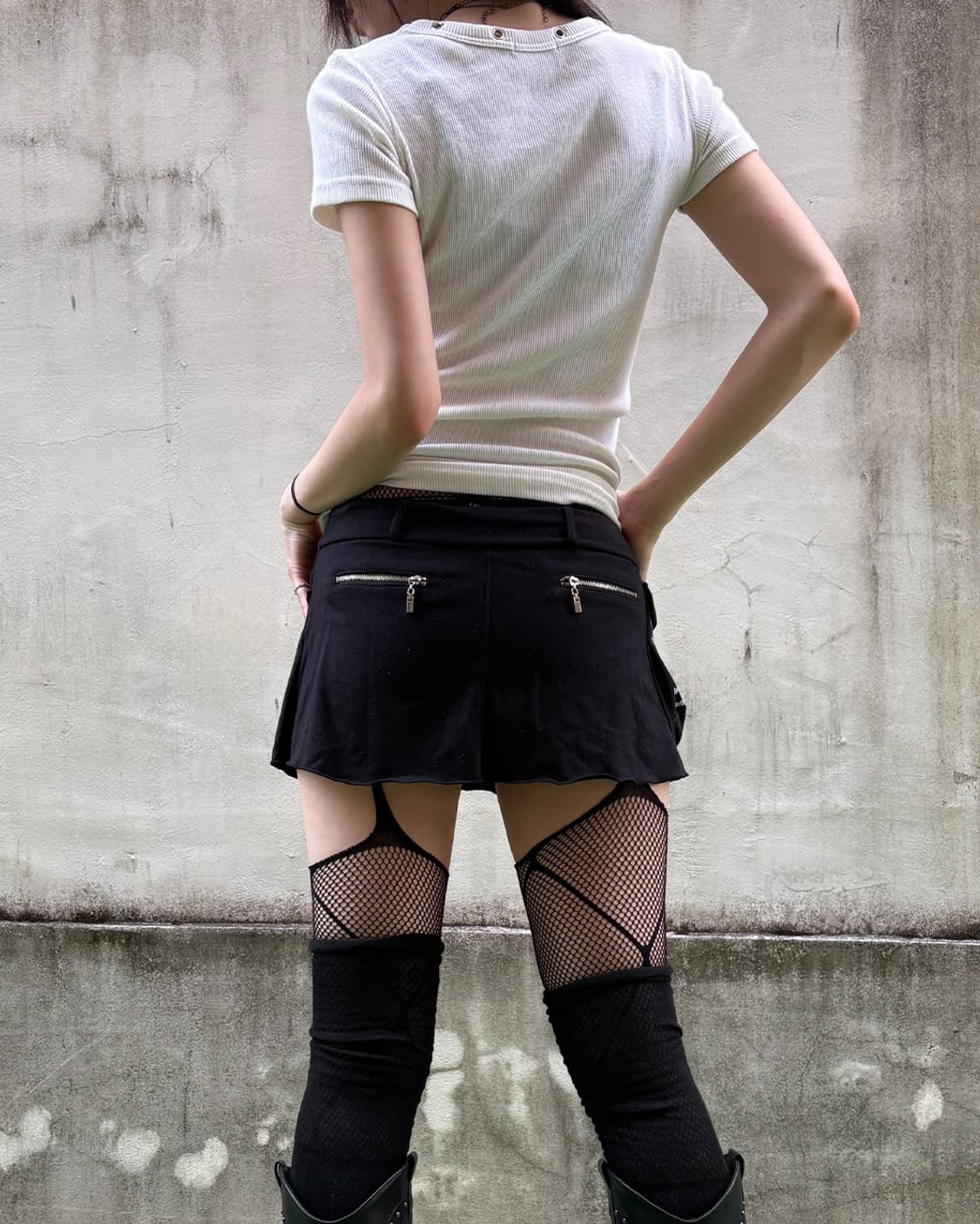 Punk Utility Pocket Mini Skirt 상품이미지7