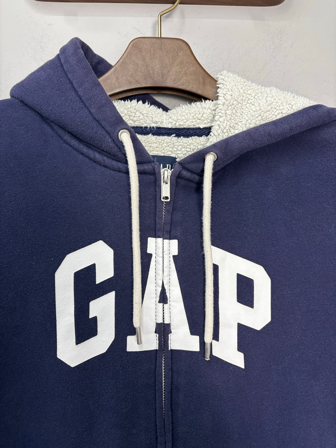 갭 로고 셰르파 후드집업 A3489 상품이미지3