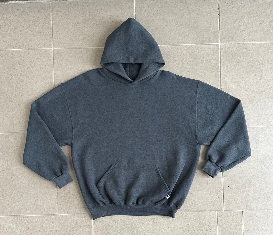 00s 빈티지 러셀 후드 다크그레이 XL 상품이미지1