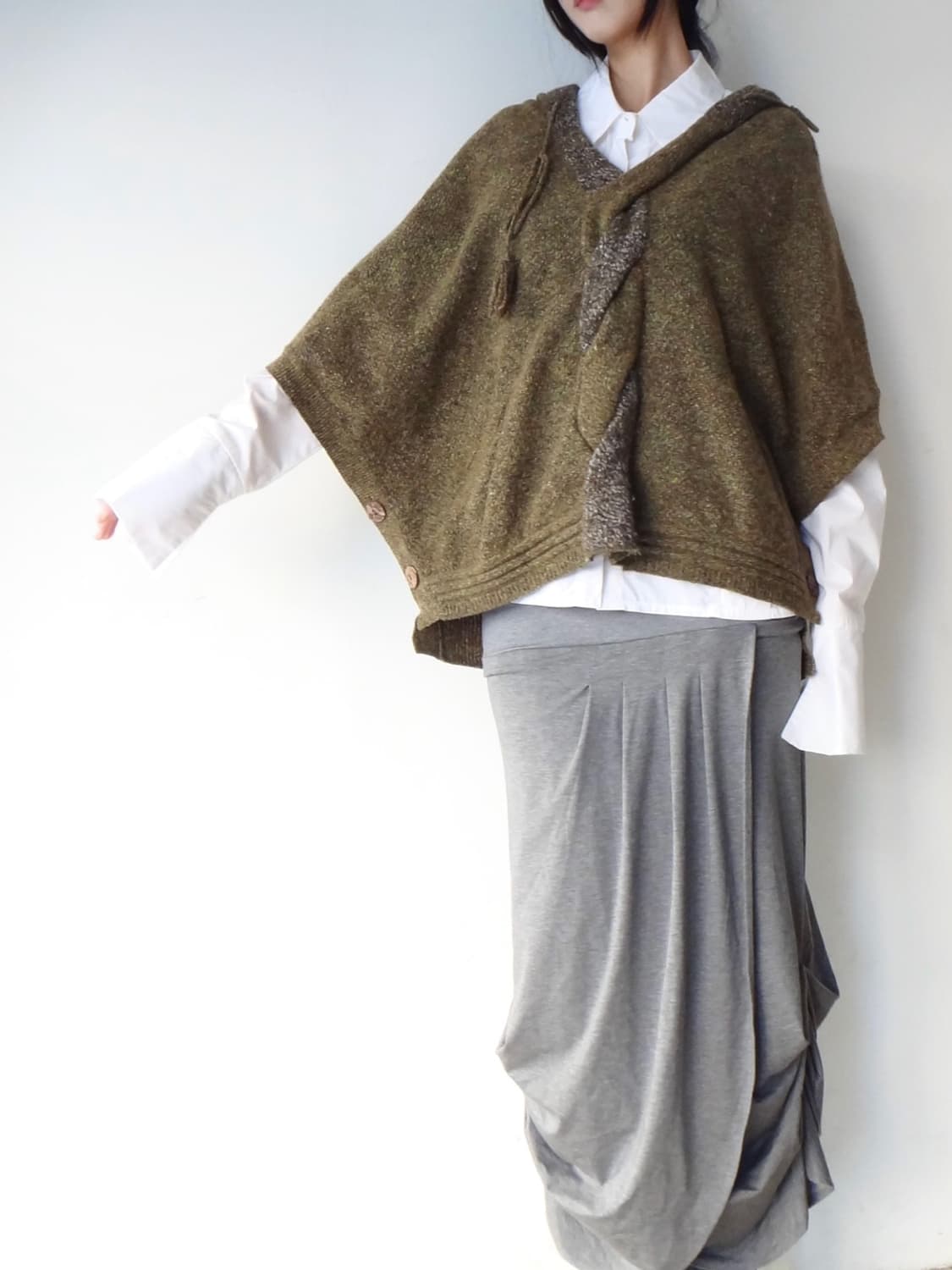 THURSDAY ISLAND button hoody knit  상품이미지4