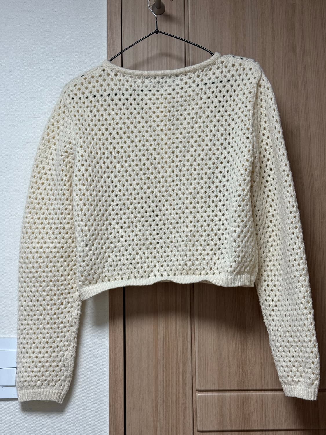 에잇세컨즈 | 아이보리 펀칭 카디건 크롭 가디건 M 상품이미지10