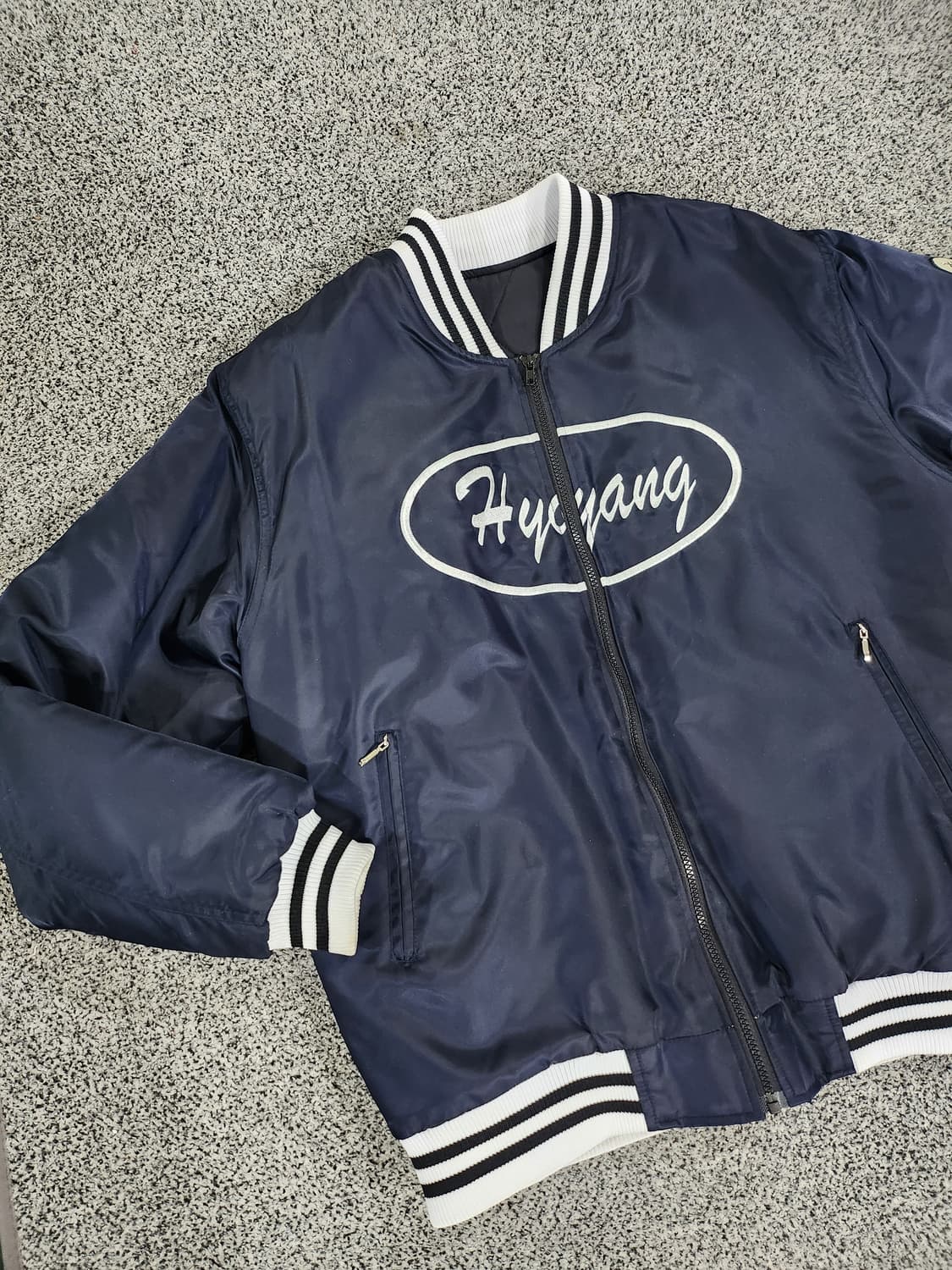 네이비 스트릿 로고 점퍼  상품이미지1