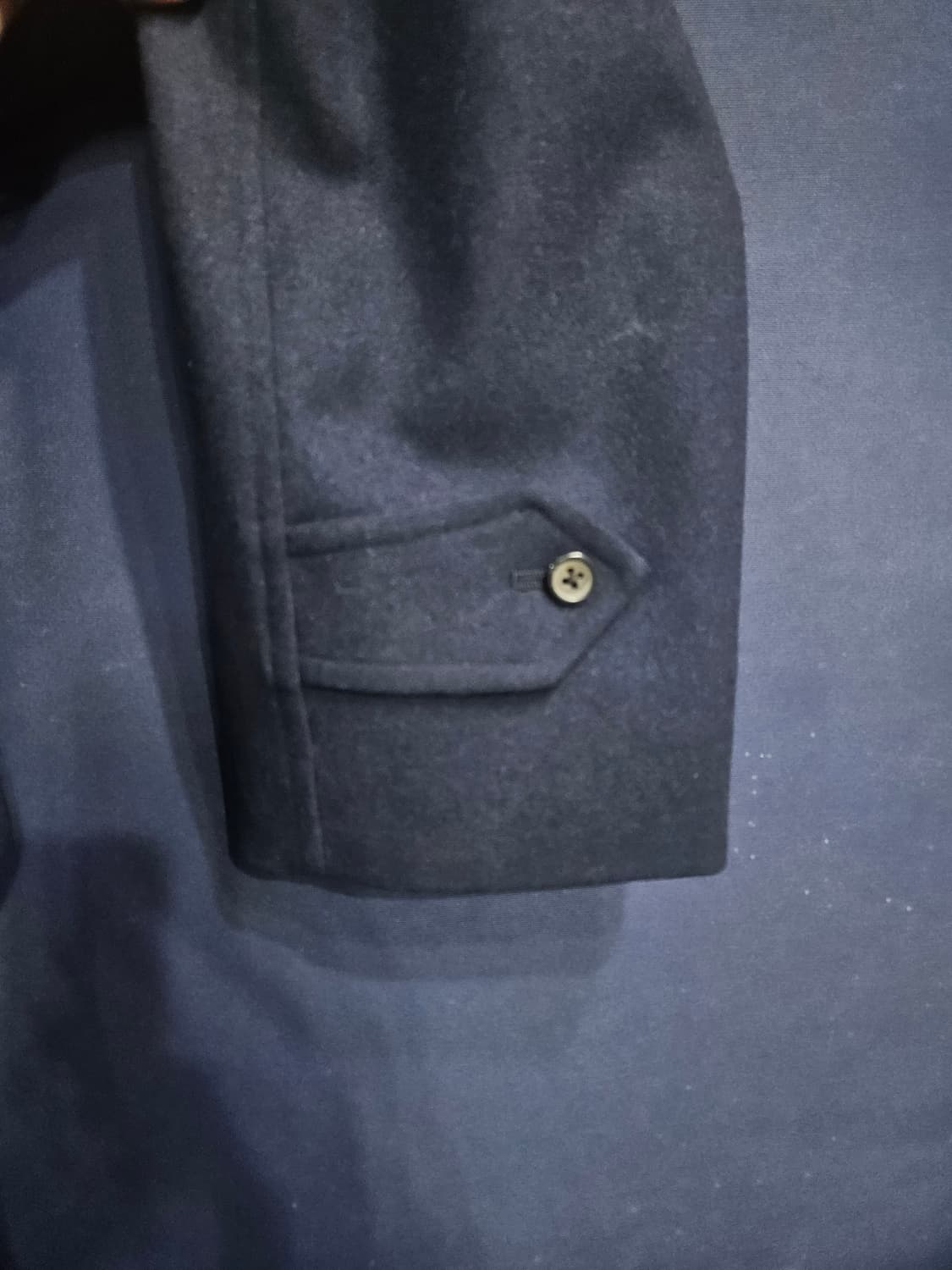 버버리스 네이비 남성 95 올드스쿨 울 하프코트  상품이미지5