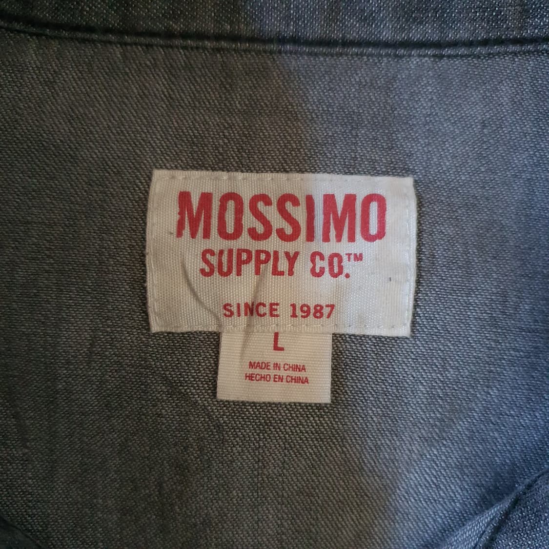 Mossimo Supply Co 데님 셔츠 no.47 상품이미지4