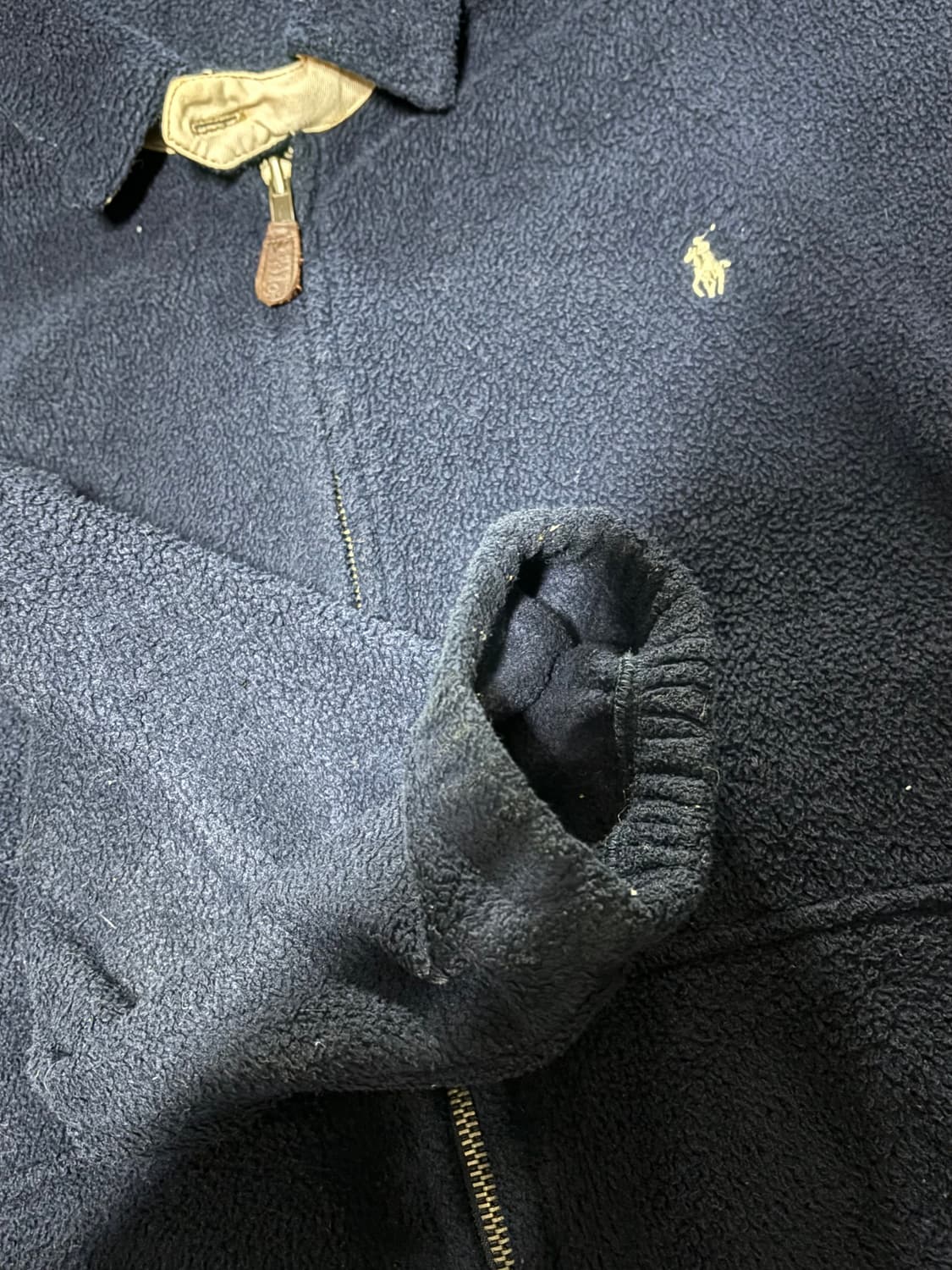 90s USA 폴로 플리스 스윙탑 드리즐러 자켓 빈티지 polo 상품이미지7