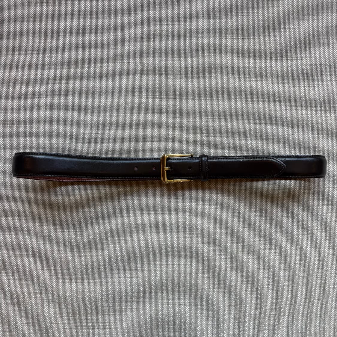 (34) Jos.A.Bank 이탈리안 블랙 브라운 레더 솔브 버클벨트 상품이미지2