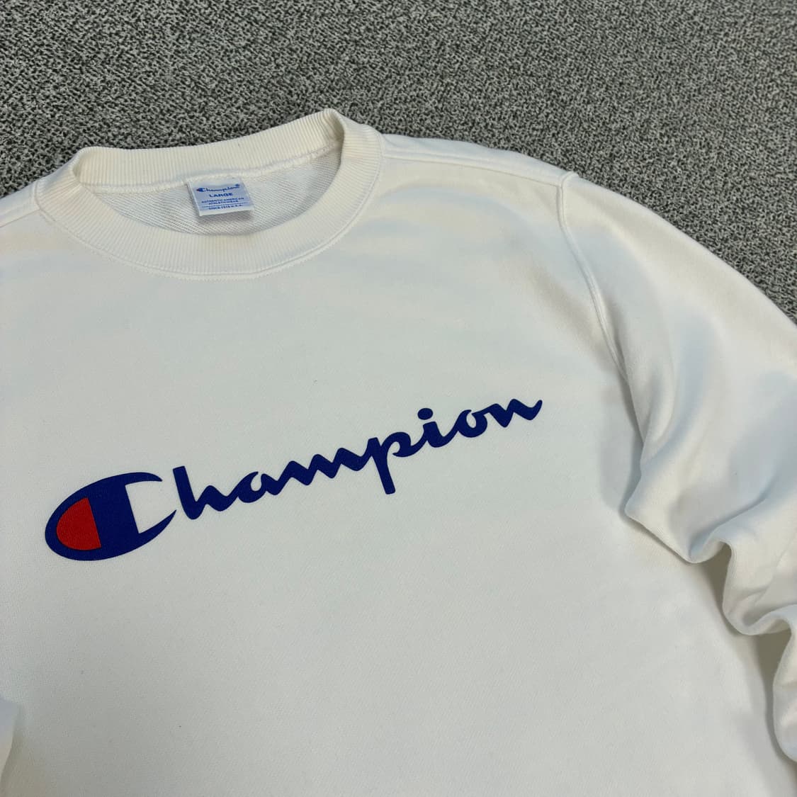 <챔피온 빅 로고 화이트 맨투맨> No.1532 상품이미지7