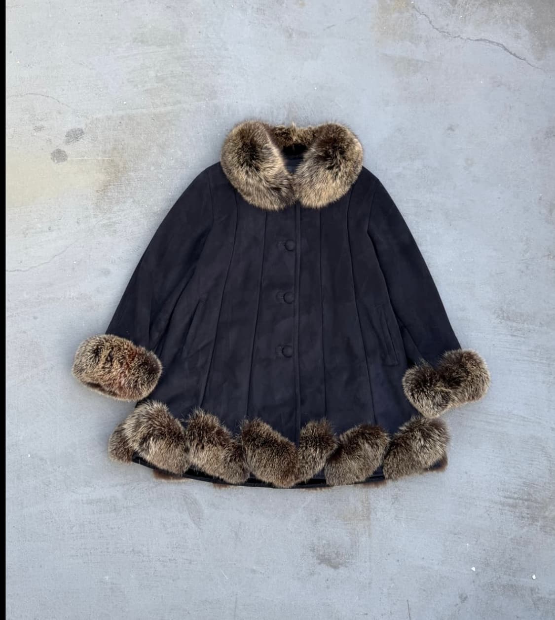 리얼 퍼 트리밍 코트 상품이미지3