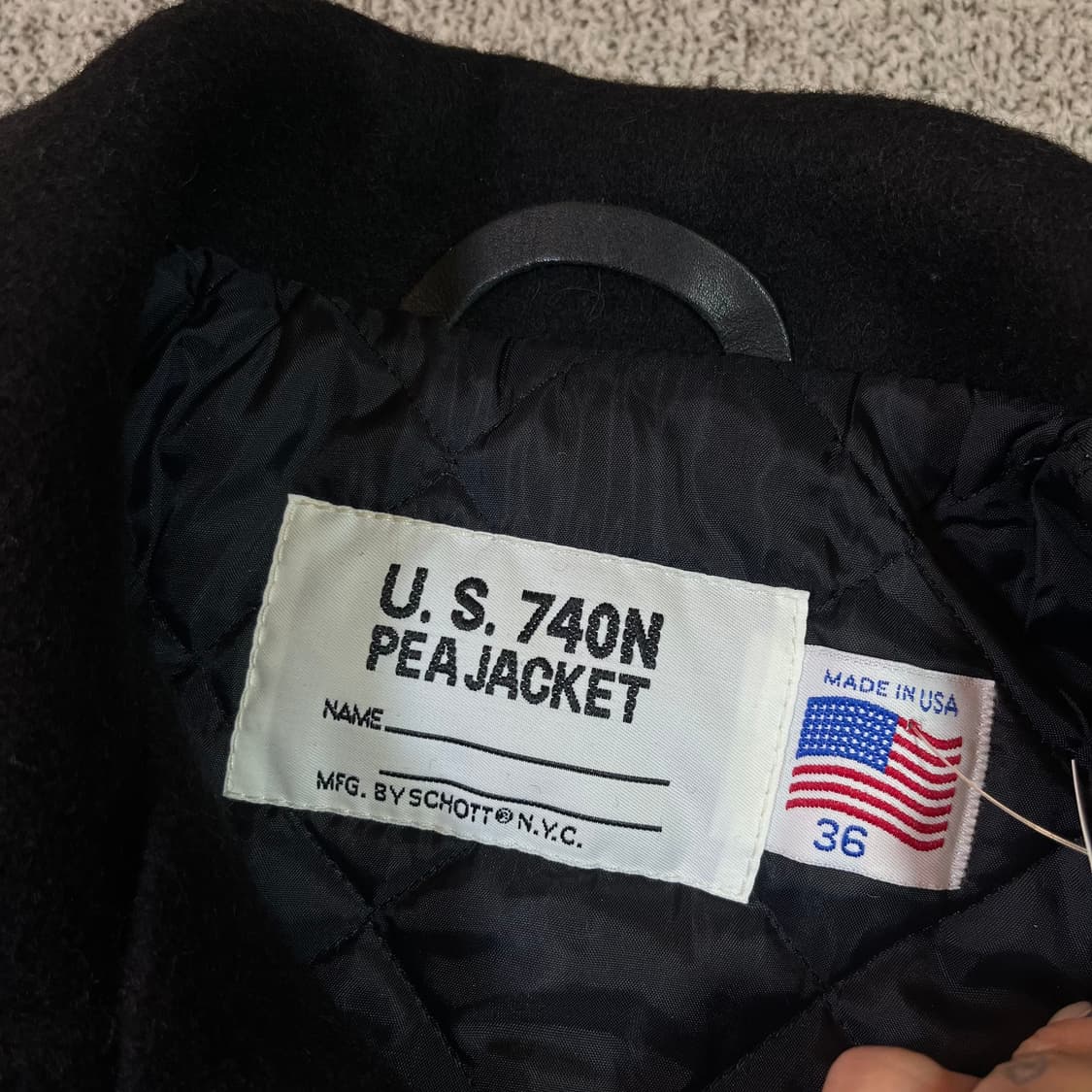 Schott 쇼트 미해군 울 더블 피코트  상품이미지4