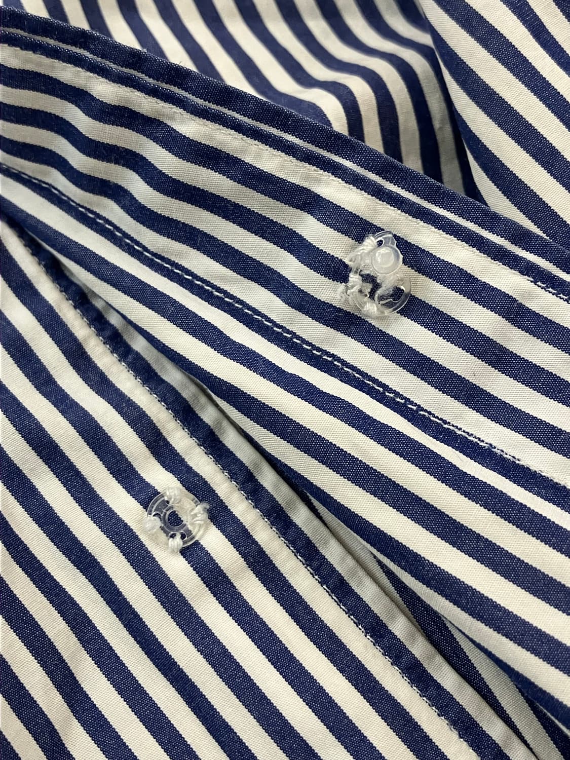 꼼데가르송 스트라이프 셔츠 네이비 화이트 L  #csz2281  상품이미지7