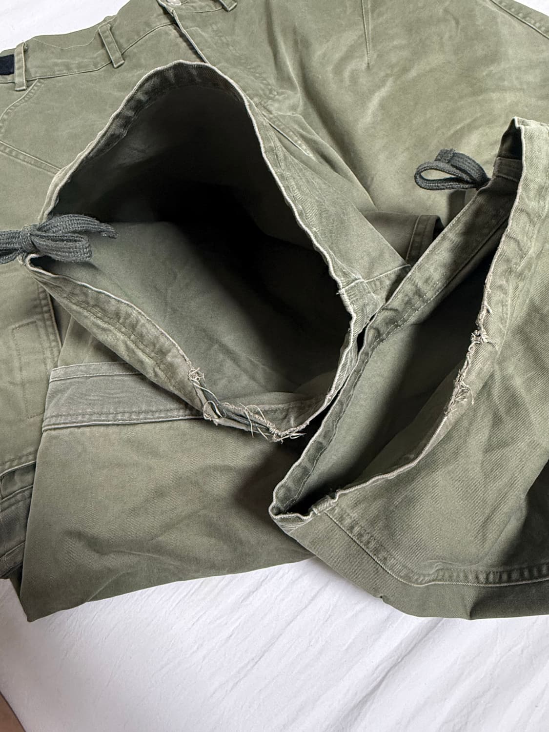 파아카이브 파프롬왓 레이어드 팬츠 올리브 3사이즈 상품이미지4