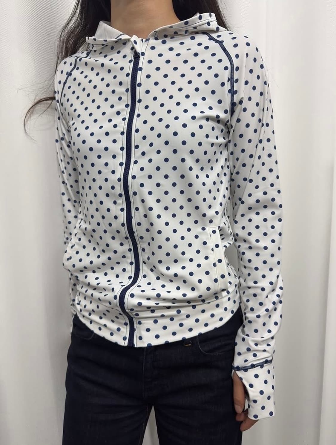 도트 후드집업/ Dot hood zipup 상품이미지2
