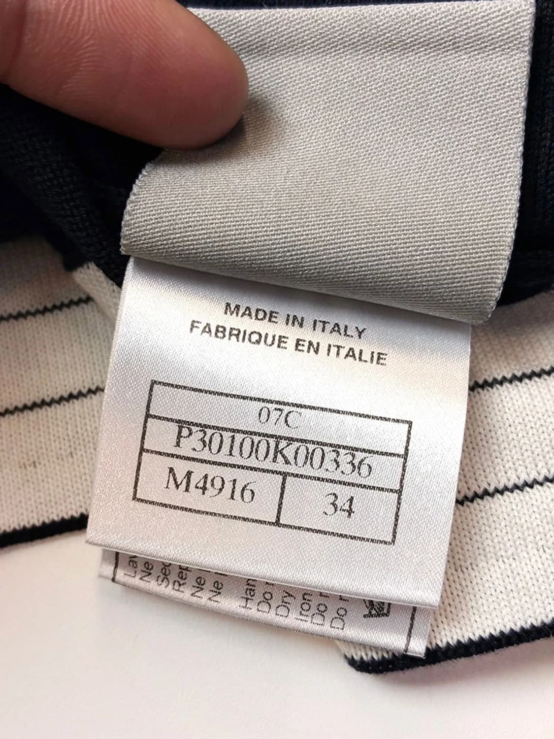 샤넬 코튼 시그니처 패턴 풀집 후드집업 PN5724 상품이미지9