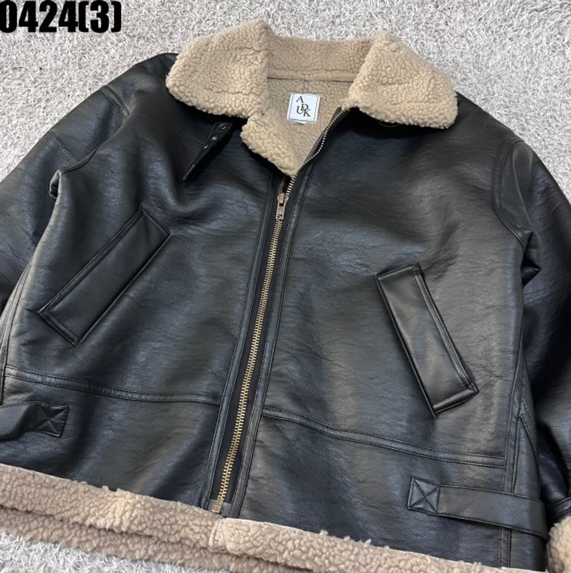 ADUK 빈티지 레더 무스탕 자켓 상품이미지2