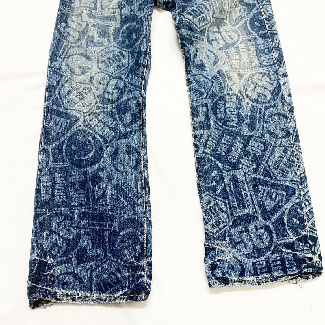 CO&LU - 프린트 데님 팬츠 상품이미지4